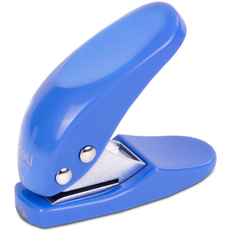 Deli Mini Single Hole Punch for A4 Paper Documents синий