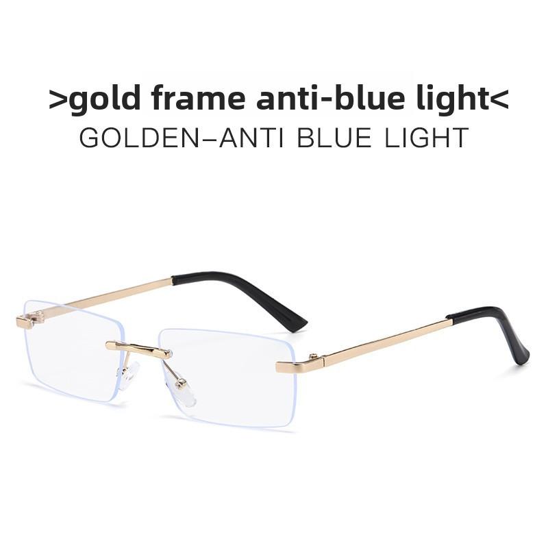 Fashion Unisex Square Frameless Sunglasses With Uv400 Protection For Summer Outings And Parties