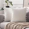 Nordic Style Solid Color Tassel Pillow Cover Short Plush Cushion Covers Bedroom Sofa Decorative Pillowcase Bohemian Style Gift Cushion Covers