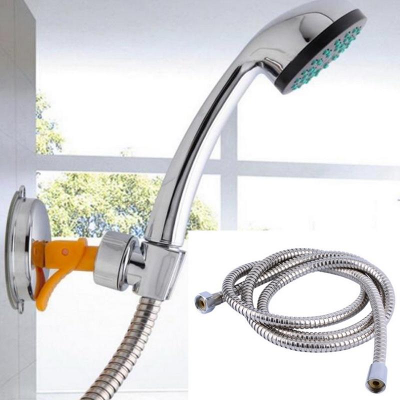 Flexibler Badezimmer-Duschschlauch, rostfreier Wasserduschkopf, 1,5 m, Handbrause aus Stahl