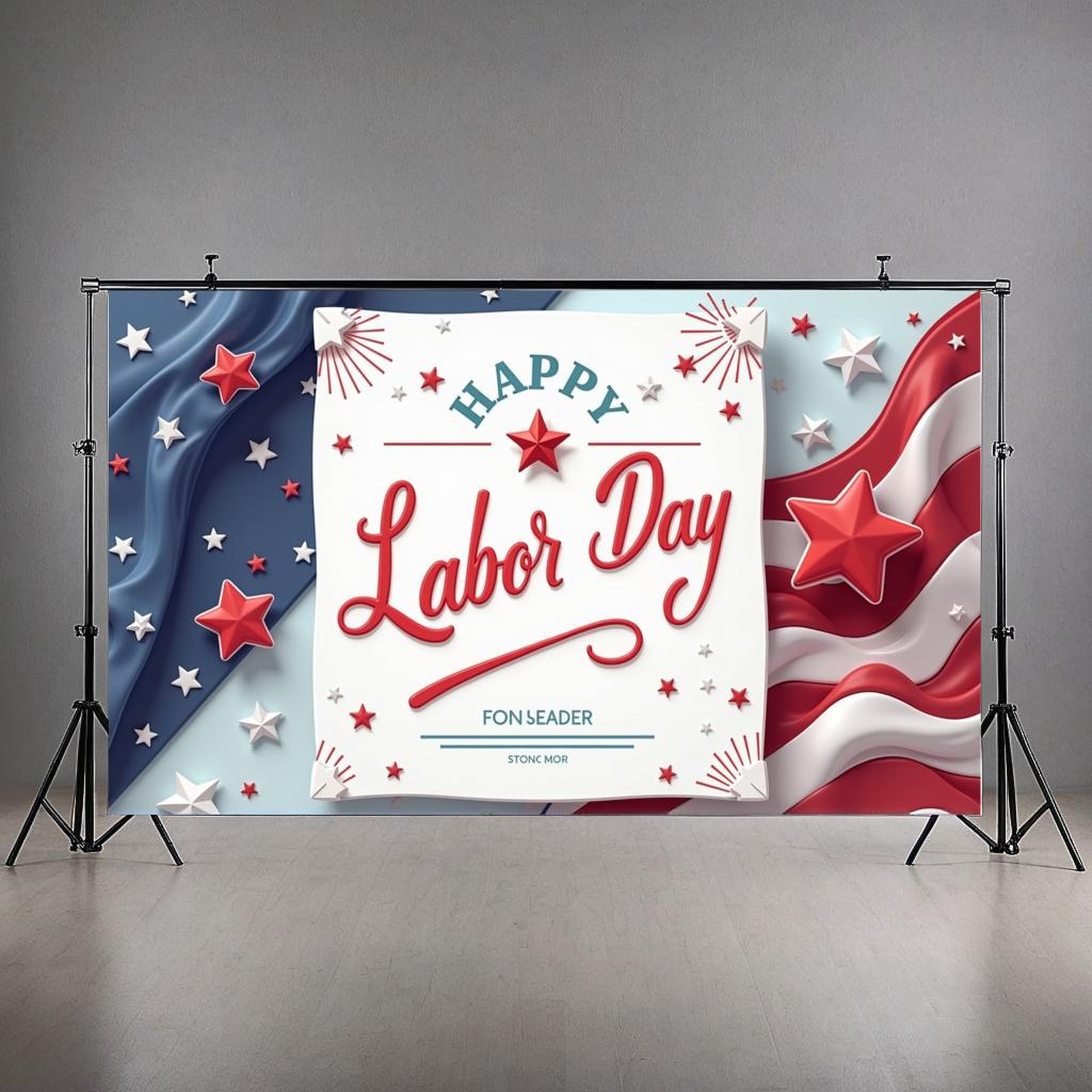 USA Theme Lightweight Event Banner Polyester Material Holiday Decoration for Patriotic Events Party Decoration