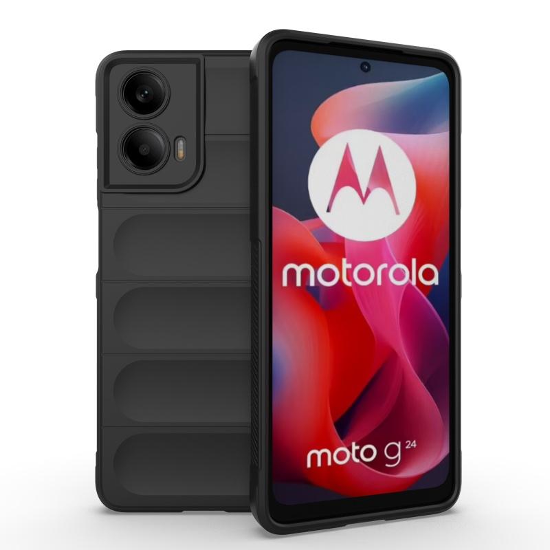 

Для чехла Moto G24 Motorola Moto G24 G 24 Capas Задняя крышка телефона Противоударный Мягкий силикон Защитное стекло для объектива Fundas Moto G24 For Moto G24 чёрный