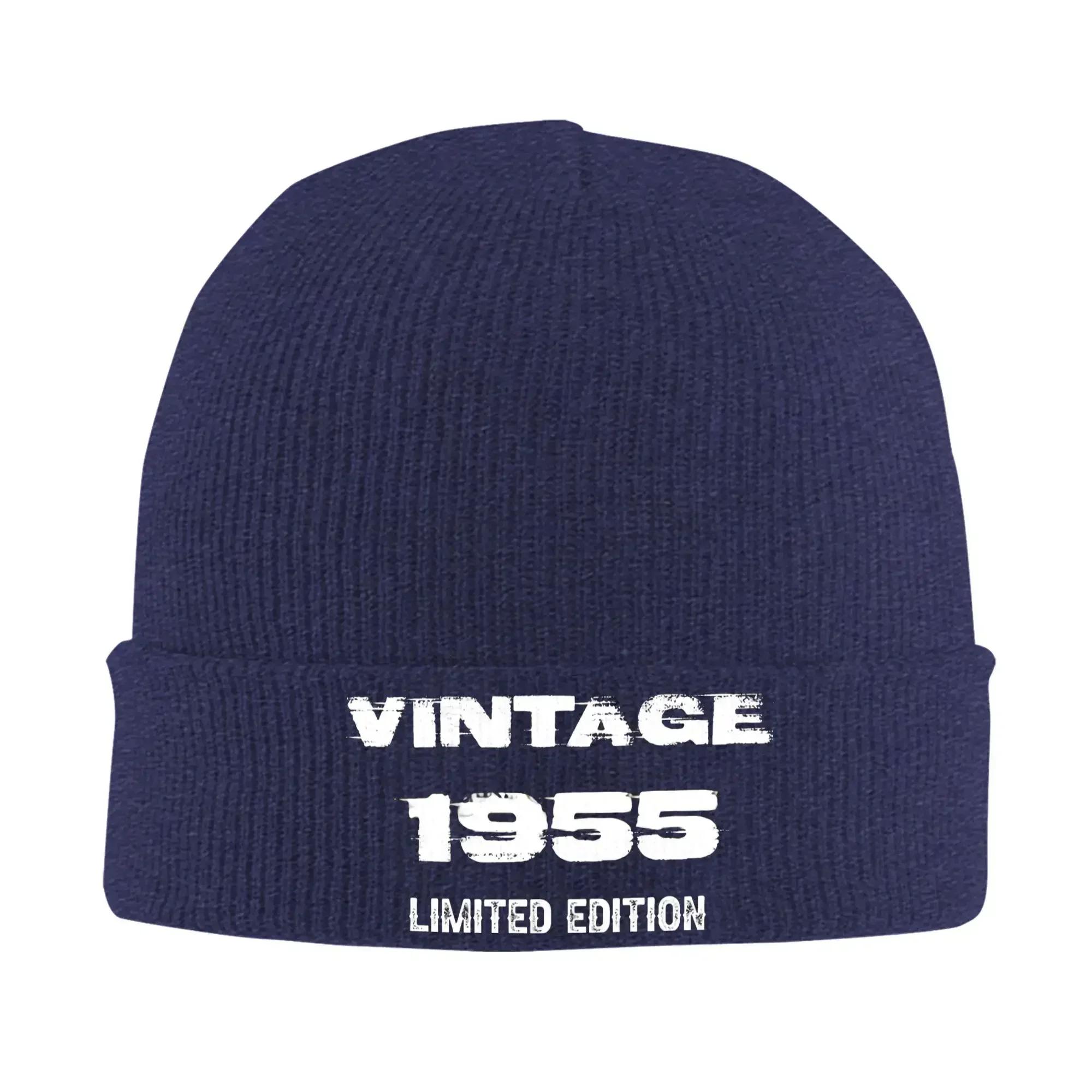 

Unisex Adult 70th Birthday Vintage Legends Born Beanie Hats Fashion Knitting Hat Autumn Hippie Caps Graphic Elastic Bonnet Hats One Size