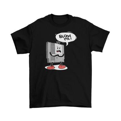 Blås mig NES Kassett T-shirt Unisex Bomull Vuxen Spel Videospel Retro Ny