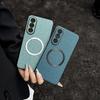 Magsafe Magnetic Plain Leather Case For OnePlus Nord 5 4 Ce 5 One Plus 13s 13T 13R 13 12 Ace 5 3 Cloth Wireless Charging Cover