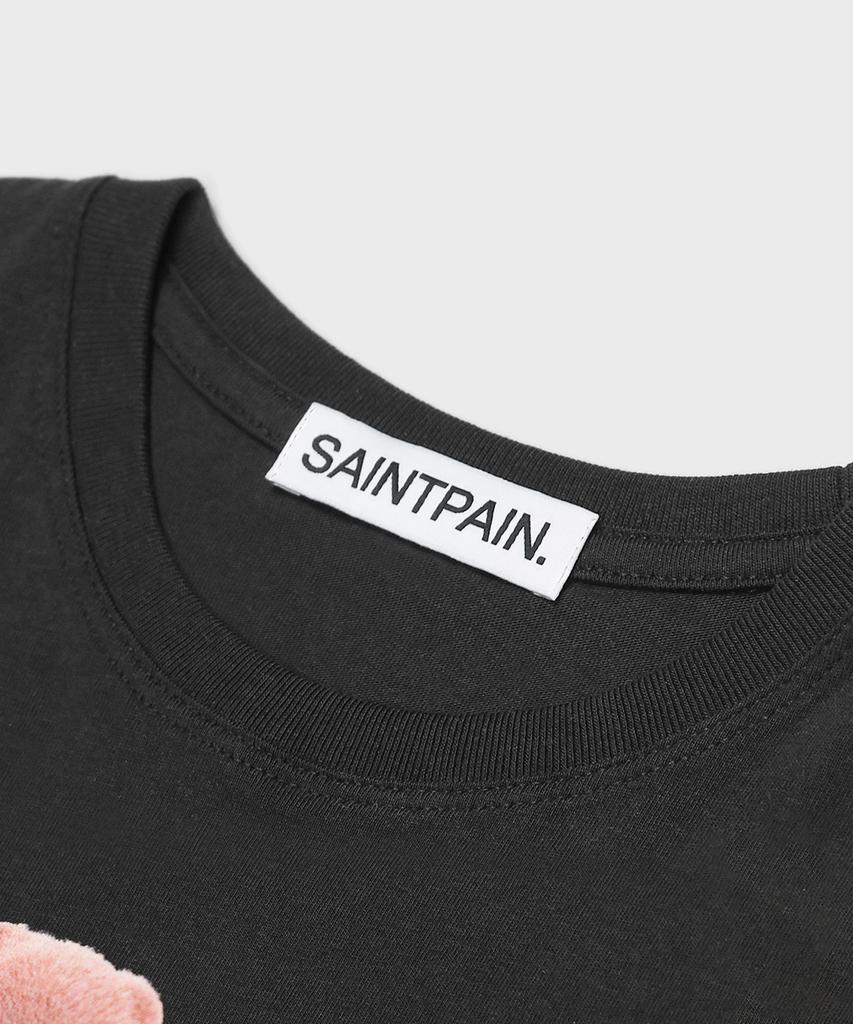 SAINTPAIN Sp Fluffy Crop Short Sleeve Tee Black