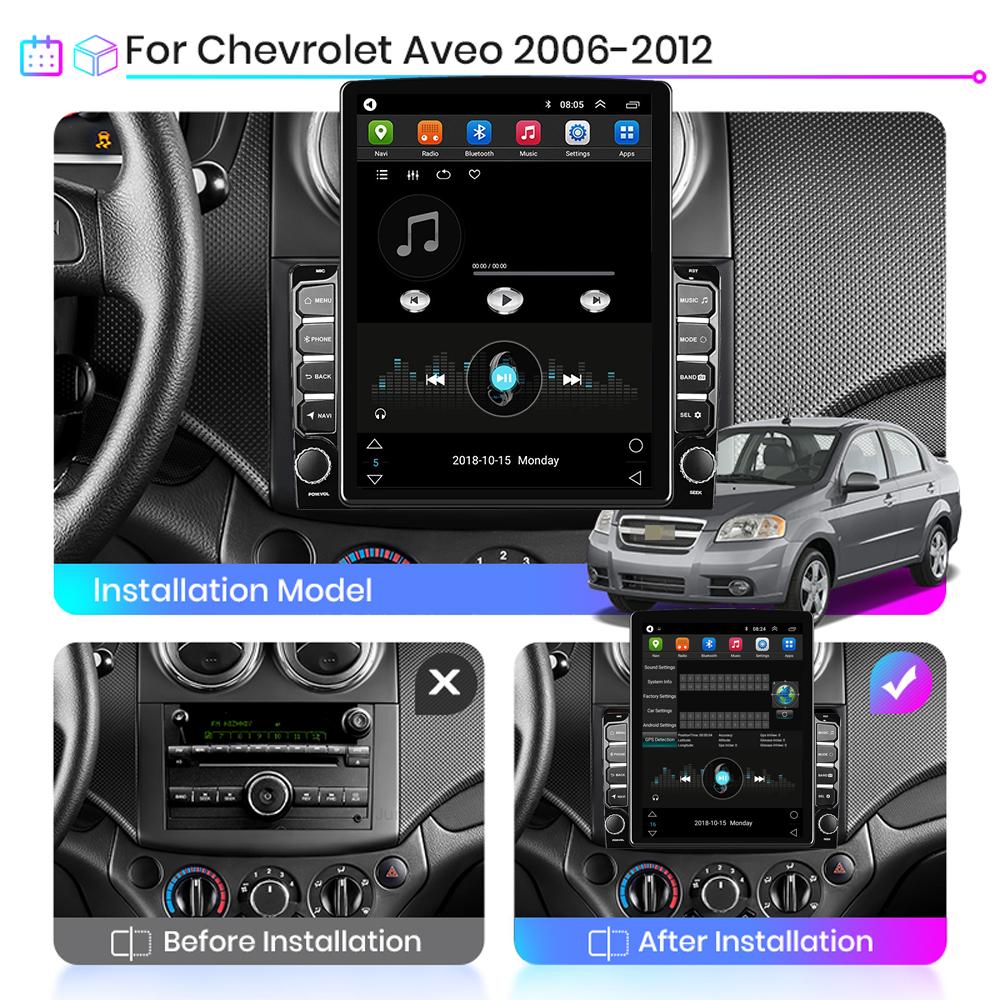 9,7-palcové autorádio pre Chevrolet Aveo 2006-2012 Android 2 DIN Tesla vertikálna obrazovka CarPlay Auto rádio Multimediálny prehrávač 2+32GB