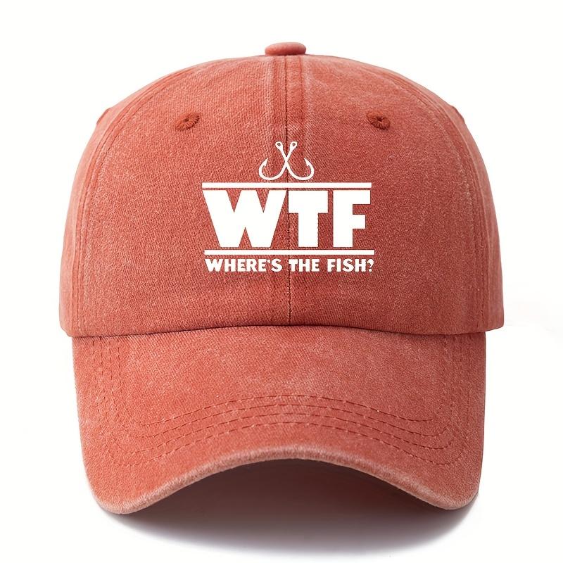 Letter printed baseball cap, Unisex's fishing cap, outdoor camping party, leisure fishing cap, cycling duckbill cap