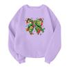 Children's Fashionable Lightweight Long-sleeved Round Neck Pullover With Pockets Printed Pullover