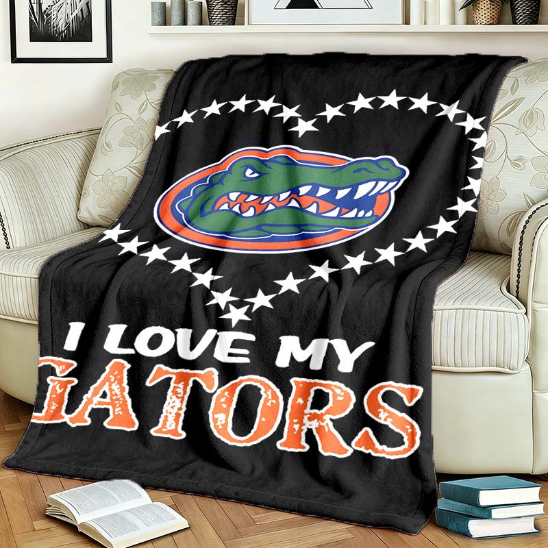 Florida Gators Theme Personalized Outdoor Flannel Blankets Soft And Suitable For All Seasons Perfect For Sofas Beds And Camping