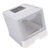 Foldable Cat Litter Box Multipurpose Semi Enclosed Odor Control Easy Clean Large Space Kitty Litter