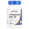 Nutricost, L-theanine, 200mg, 30 Capsules