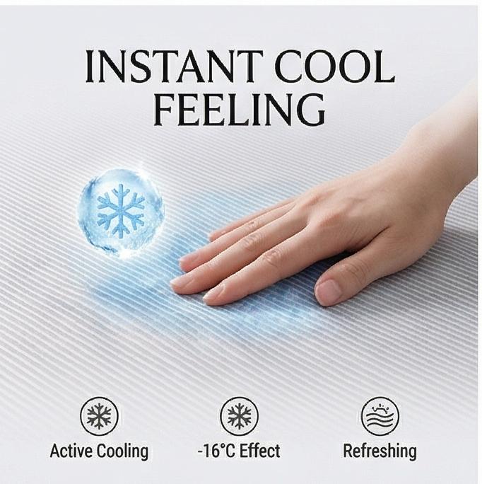 New Antibacterial Washable Ice Silk Cooling Mat, Soft Breathable Summer Air-Conditioned Mat, Multiple Sizes for Bedroom & Dorm Daily Use