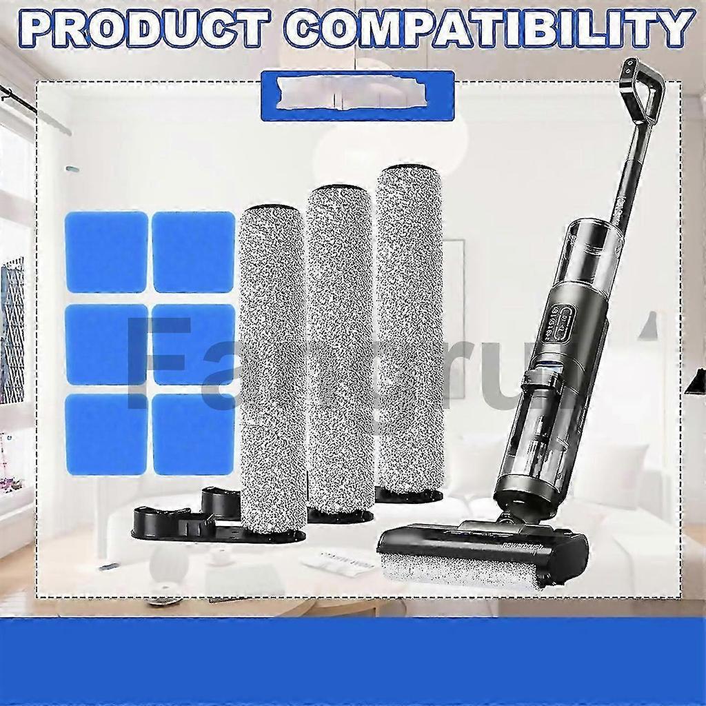 2025 For 1 Set Sponge Brush Roll Set for Eureka New430 for Jonr Ed12 Brush