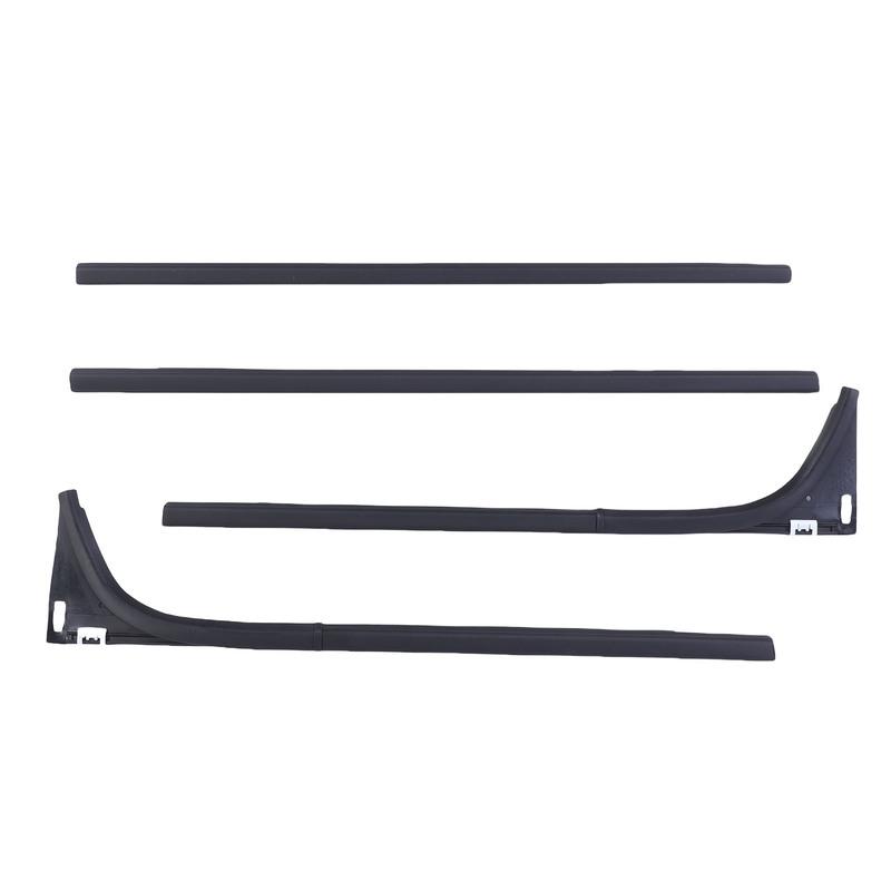 4Pcs Car Window Seal Strip Set Replacement for Mazda BT50 4 Doors 2012-2019 1D00-50-640 Rubber Weather Proof Supplies