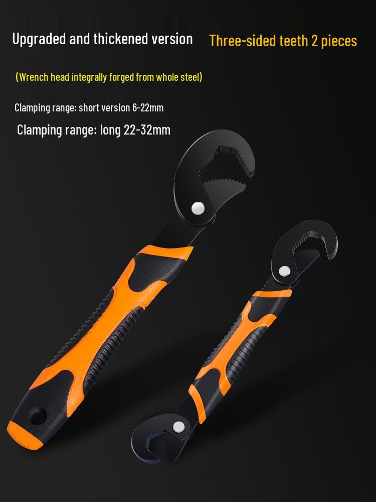 Multifunctional Universal Wrench Set with Extra Wide Adjustable Opening