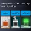 3 In 1 Desktop Heater Home Heater Humidifier With Night Light  Heater Room Heating Stove Household Portable Electric Heater