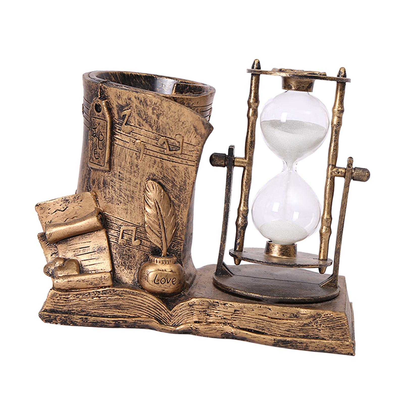 

Держатель ручки Песочные часы Песочный таймер Украшения Песочные часы для офиса Домашний стол