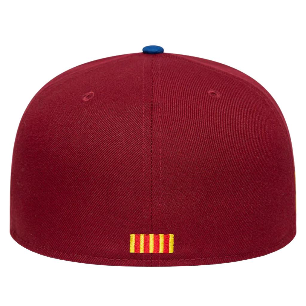 New Era Mes Que Un 59Fifty FC Barcelona Cap, Mens burgundy Cap