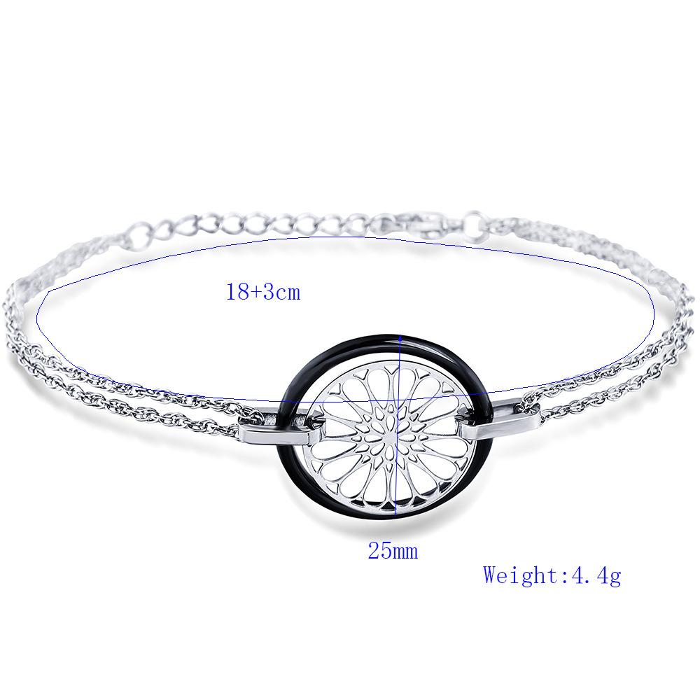 Simple Personality Ceramic Titanium Steel Bracelet Women's Fresh Ceramic Bracelet All-Matching