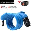 Five-Digit Anti-Theft Cable Lock for Mountain Bikes & E-Bikes