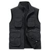 Vest Winter Warm Tooling Fleece Thickened MiddleAged MultiPocket Outdoor Vest DoubleSided Wear Men'S Vest