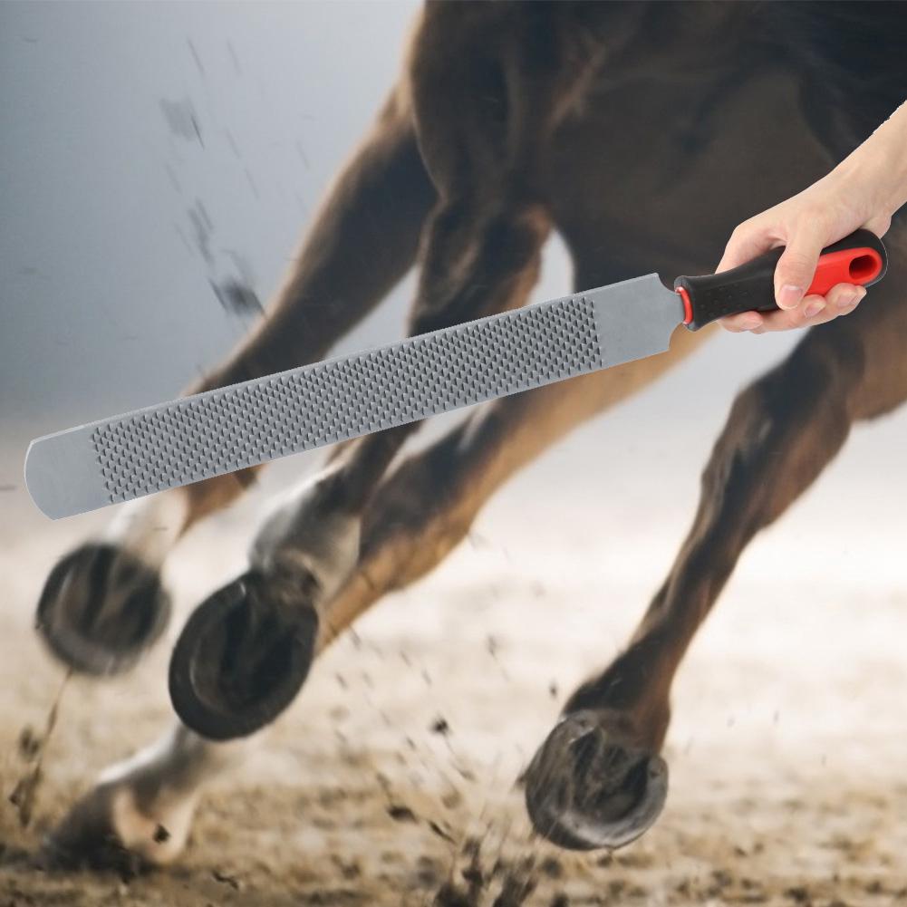 Professional High Carbon Steel Horse Hoof Trimming File Knife Rasp Double Sided Farrier Tool