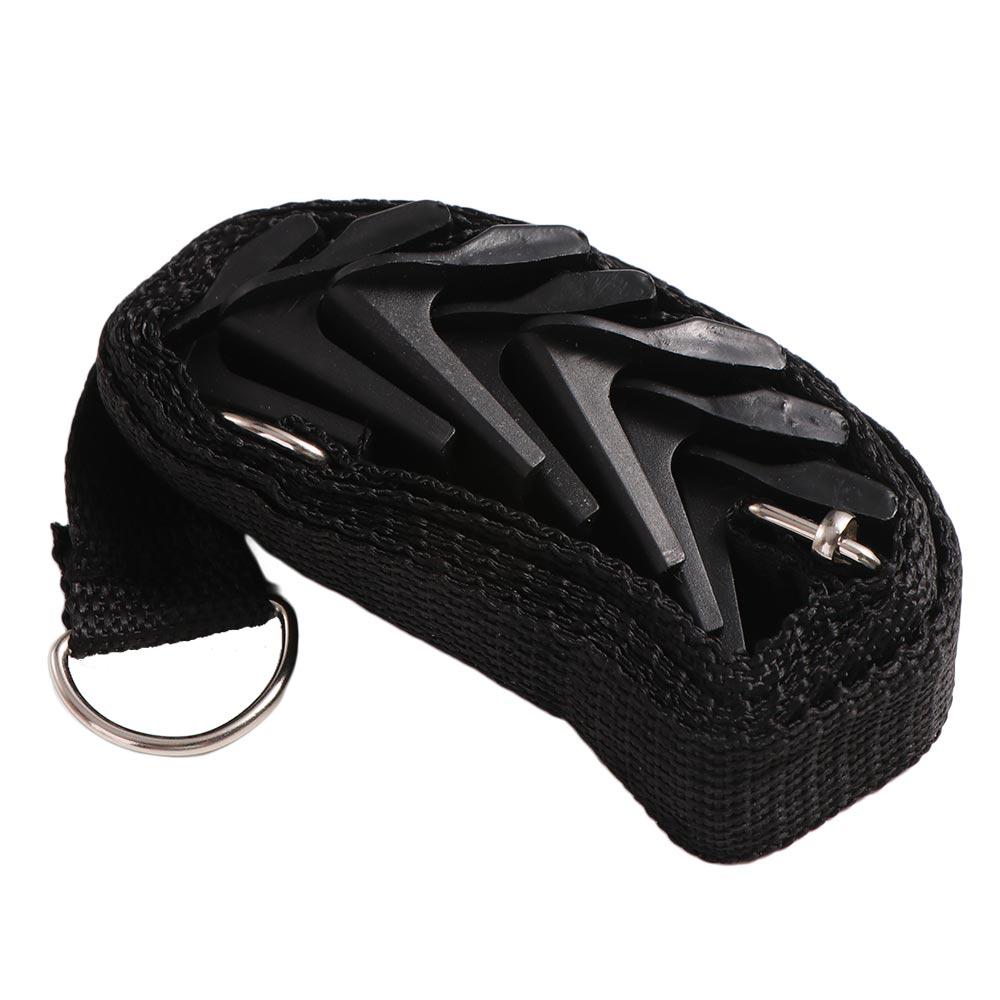 7 Hooks Nylon Straps Cap Rack Seamless Hat Storage Holders Fashion Coat Clothes Rack Wardrobe