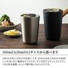 The-peacock Thermos Industry (The-peacock) Peacock Chuhai Tumbler, Home Izakaya Series, 500ml, Insulated, Stainless Steel Vacuum Insulation, Wide Mout