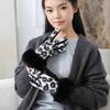 Women's Winter PU Leather Touchscreen Gloves – Fashionable, Windproof & Warm for Outdoor Cycling