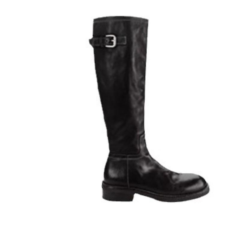 Anti-slip Shoes, Retro Chunk-heeled Thick-soled High Boots for Women in Autumn and Winter Devotion