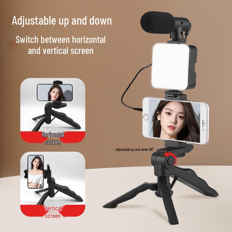 Portable Mini Fill Light: Multifunctional Desktop Stand for Creative Live Broadcasting and Selfies