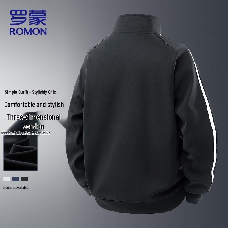 ROMON Men's Autumn Winter Stand Collar Sports Jacket