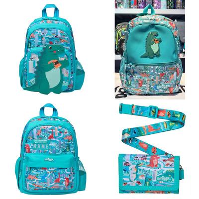 Sac à dos scolaire Smiggle de grande taille pour élèves du primaire - Léger, double épaule, design décontracté d'extérieur