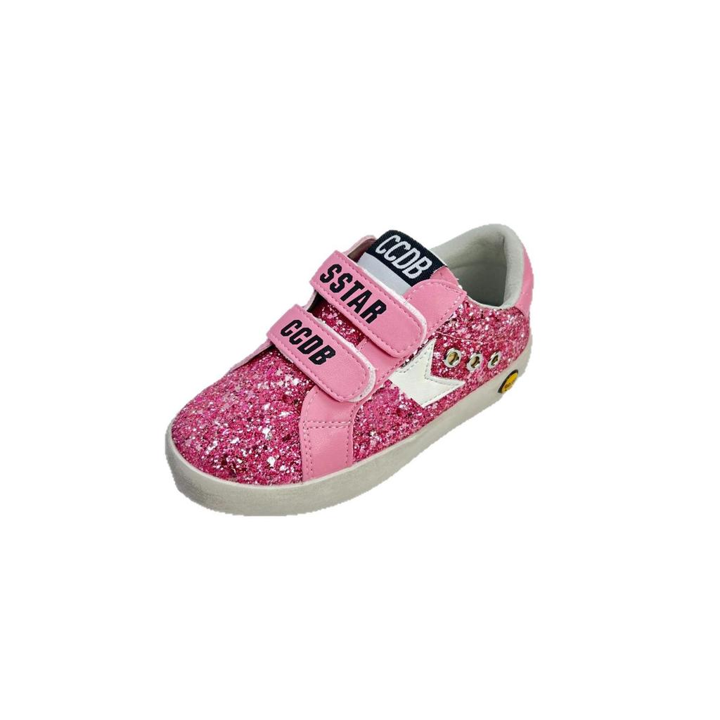 5078 Neue Saison Koreanischer Stil Stern Turnschuhe für Mädchen, Modische Freizeitschuhe mit Weicher Sohle