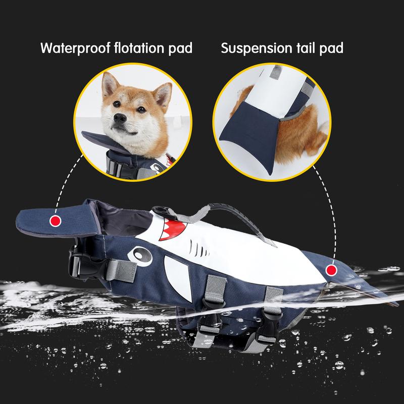 Dog Life Jacket with Rescue Handle for Small Medium and Large Dogs,Pet Safety Swimsuit Preserver for Swimming Pool Beach Boating