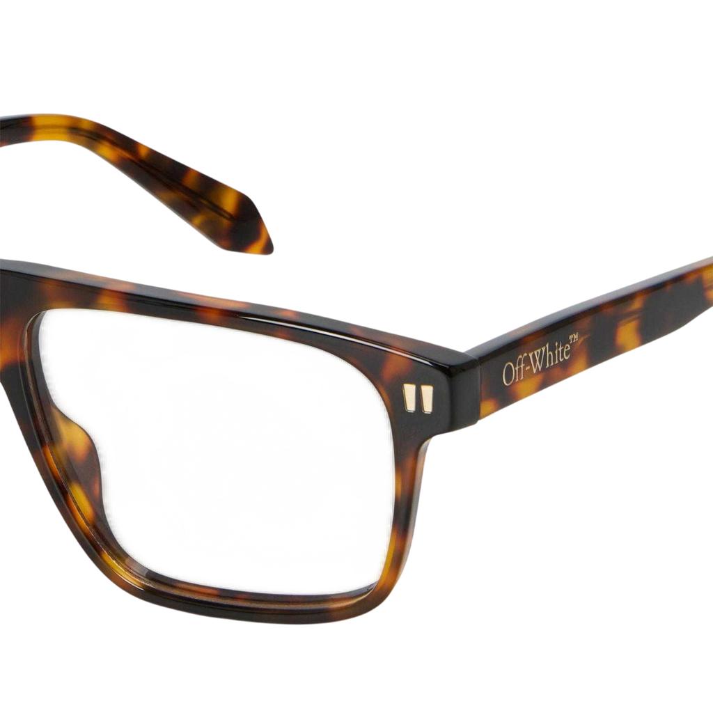 Off White Unisex Adult Style 8h Square Tortoise Shell Glasses