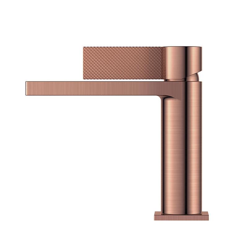 New Brass Alloy Basin Faucet Mixer Tap Single Handle Basin Mixer Cold Hot Water Basin Mixer Tap Faucet Bathroom (Dark Grey,Brass)
