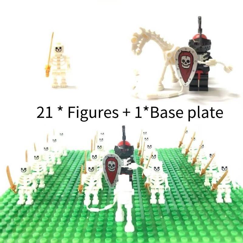 Miniatur Skelett Ritter Kompatible Bausteinfiguren Für Kinder Spielspaß