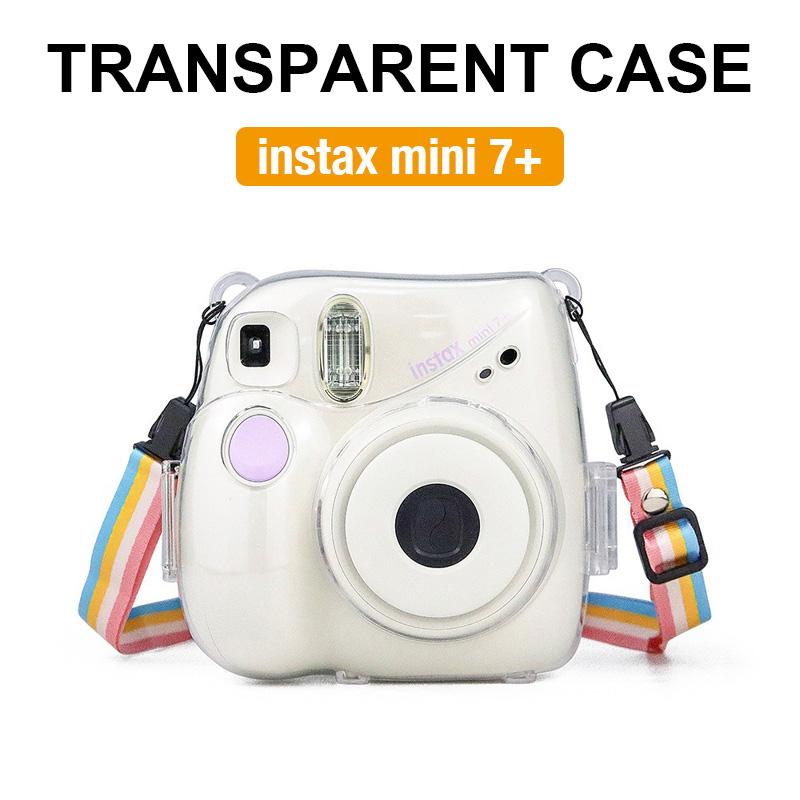 [Film Lab] Instax Mini 7+ Transparent Case Camera Protective Case with Strap CAA02