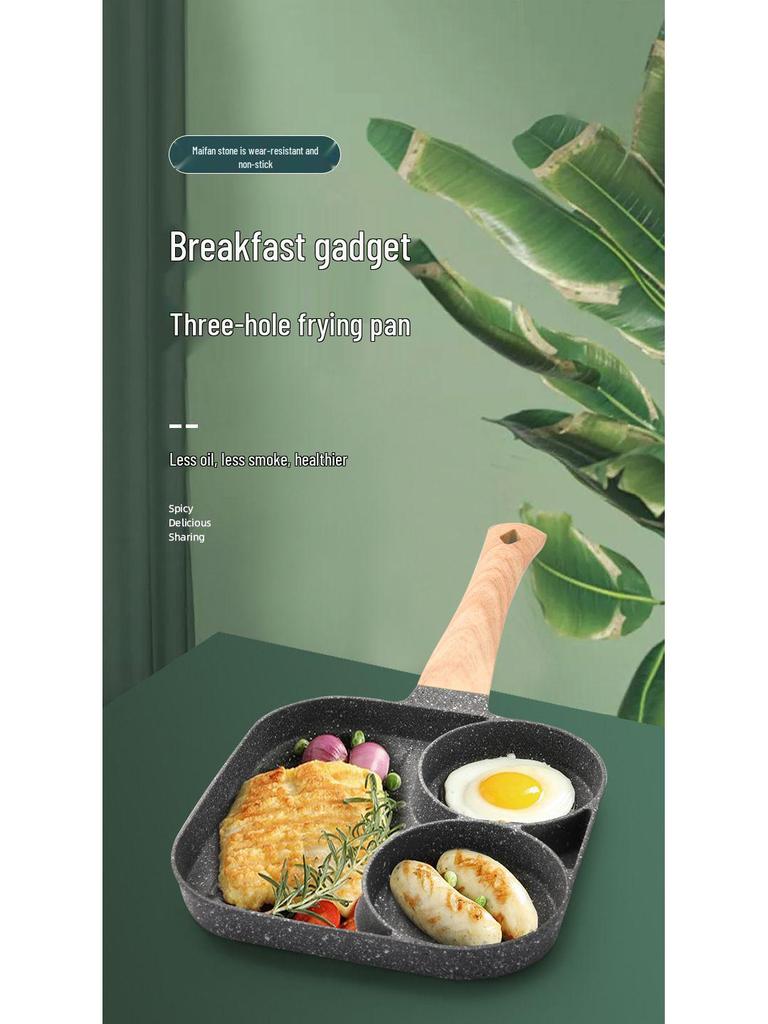 Multi-Functional Non-Stick Maifan Stone Breakfast Pan for Steak, Burger & Eggs