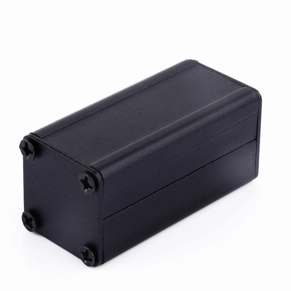 1.97x0.98x0.98in Extruded Aluminum Case Aluminum Black Electronic Cooling Case 50x25x25mm Cooling Design
