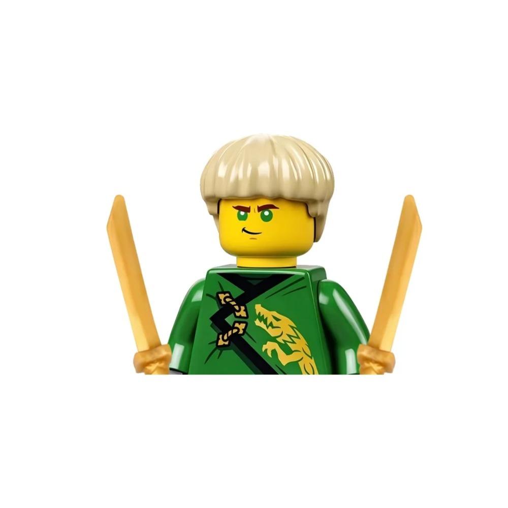 8cm Ninja Set Building Blocks Woodfire Dragons Forbidden Five Mini Action Figure Toys