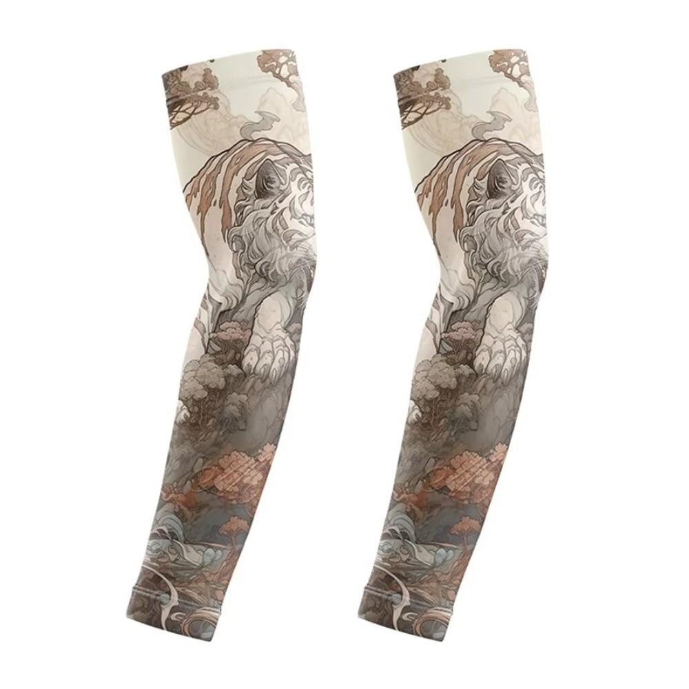 Quick Dry Flower Arm Sleeves Breathable Tattoo Arm Sleeves Fashion Arm Cover  Summer