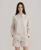 Oleusitte Women'S H017 Belle Long Sleeve + Cap Shorts Pajama Set
