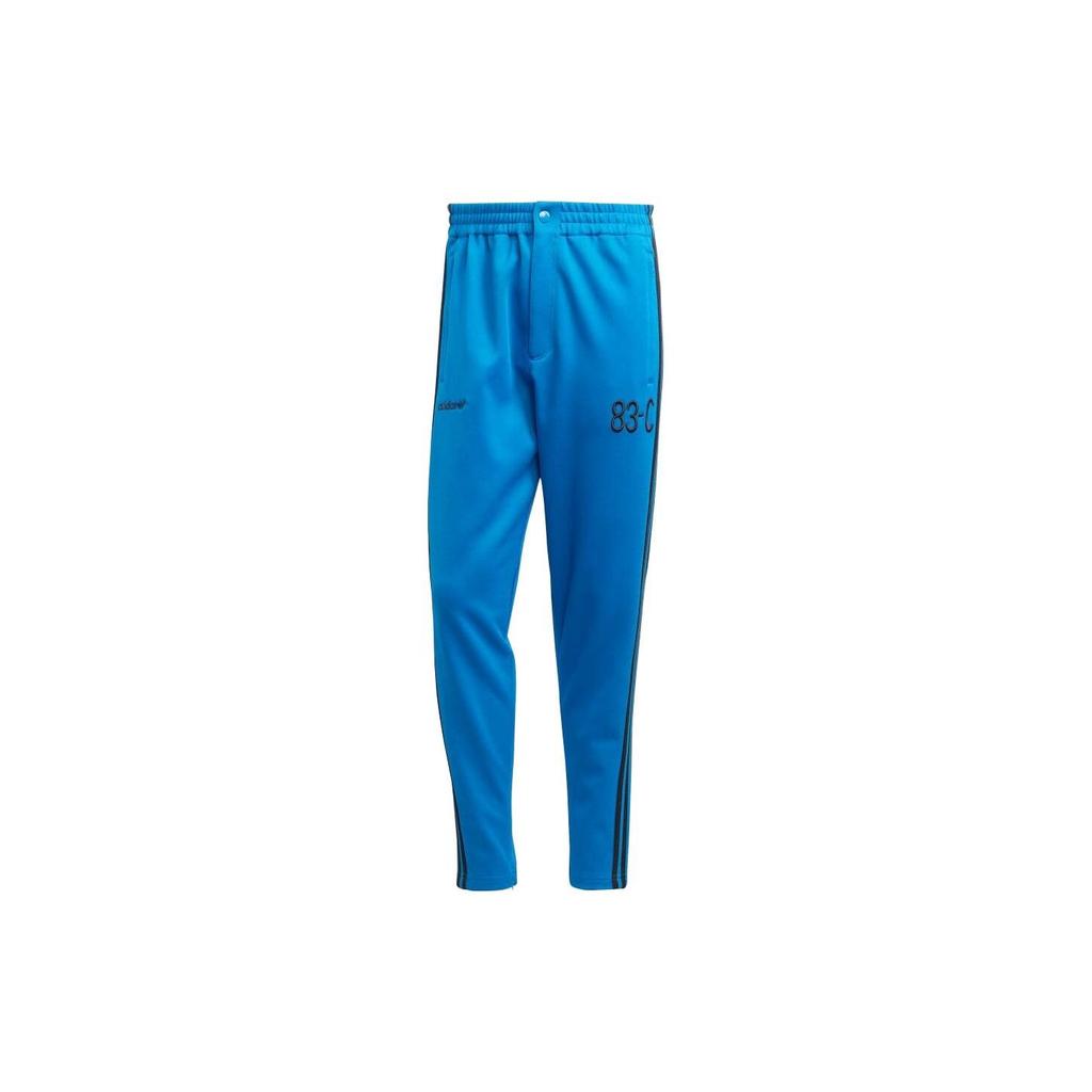 Adidas Originals Trefoil Embroidered Straight-Leg Track Pants Men Bottoms Bright-Blue IA2464