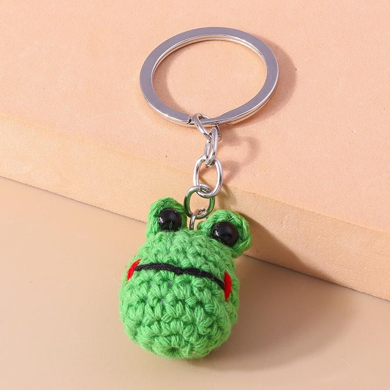 Lovely Handmade Bee Keychain Animal Key Ring Pendants for Women Girls Handbag Decor DIY Kid's Jewelry Gifts