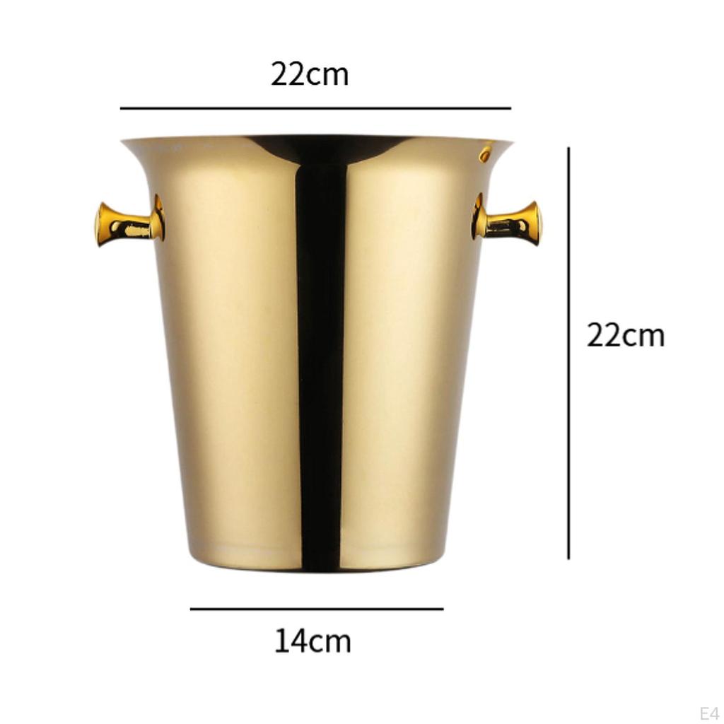 Biereimer Getränkekühlwanne Getränkekühler Runder Weineisbehälter für Cocktailpartys