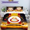 3pcs Football Team (28) Design Cover Set - HD Printed Bedding with 1 Cover and 2 Pillowcases - Perfect for Home and Dorm Decor