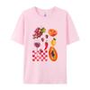 Vintage Cute Fruit Wine Printed Graphic Tees Women Oversized Y2k Aesthetic Foodie TShirts Grunge Streetwear Top FeUnisex Clothing